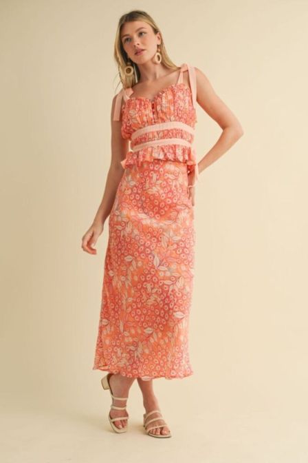 The Beauty Body Dress-ORANGE