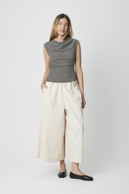 The Rumi Top - BEIGE-BLACK